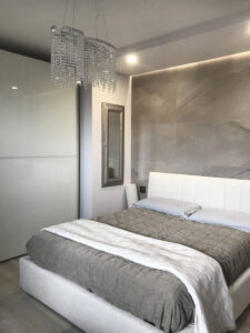 Foto particolare zona notte Intervento di ristrutturazione appartamento per rinnovamento strutturale ed estetico Caterino Costruzioni Via Bedetti Bologna