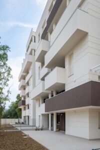 Foto di esterno balconi in Nuova costruzione Via Rivani 37 Bologna