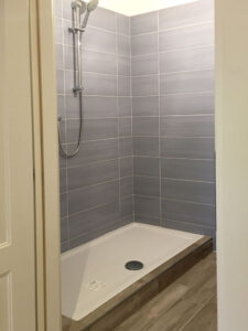 Foto particolare bagno Intervento di ristrutturazione appartamento per riorganizzazione spazi Caterino Costruzioni Via Byron Bologna